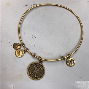 ‘K’ initial Alex & Ani bracelet